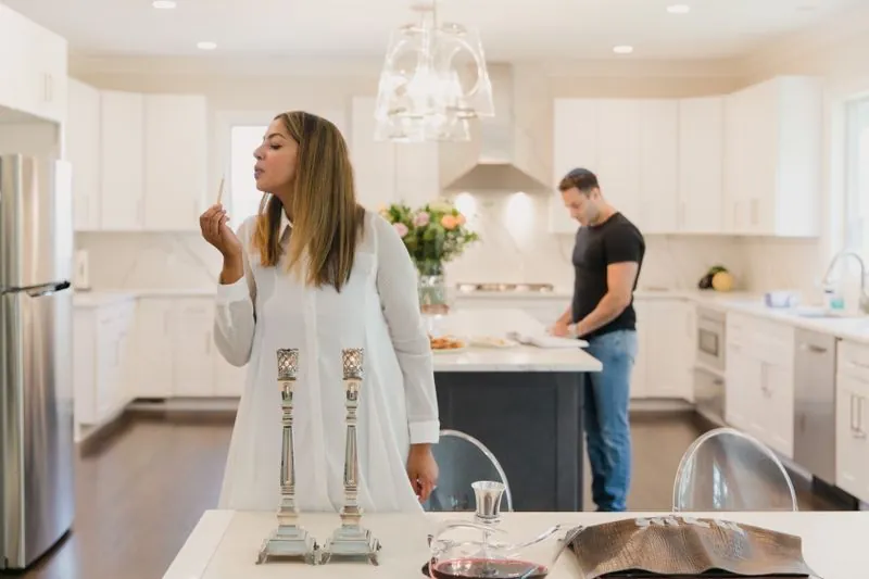 A customer kitchen